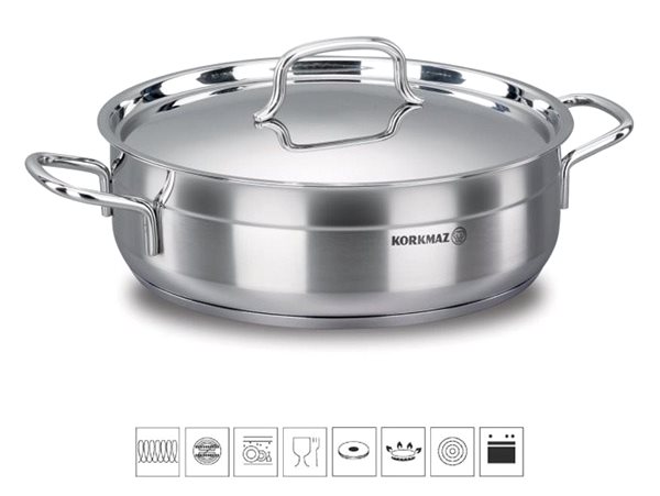 Pot Korkmaz Alfa Stainless-steel Casserole 5.5l Screen