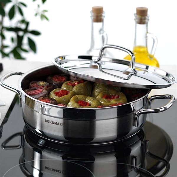 Pot Korkmaz Alfa Stainless-steel Casserole 5.5l Lifestyle