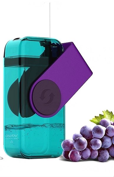 Láhev na pití ASOBU Juicy drink box JB300 290ml fialový ...