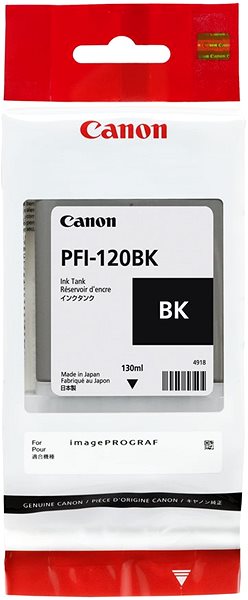 Tintapatron Canon PFI-120BK fekete ...