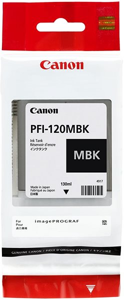 Tintapatron Canon PFI-120MBK matt fekete ...