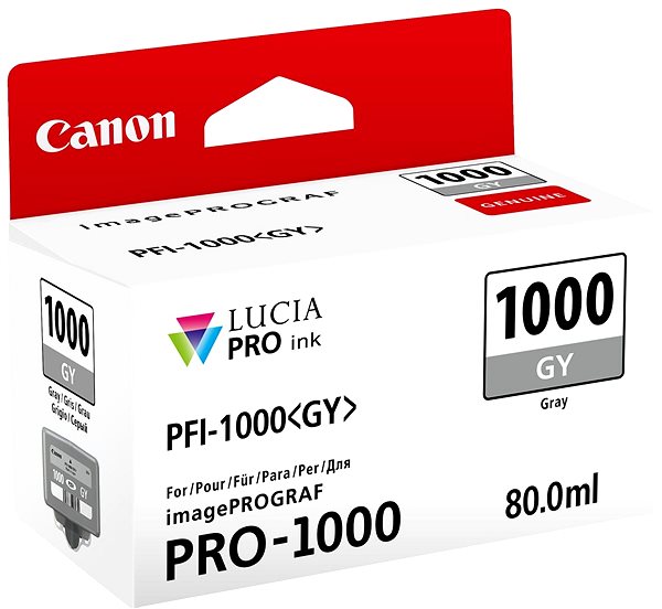 Cartridge Canon PFI-1000GY sivá ...