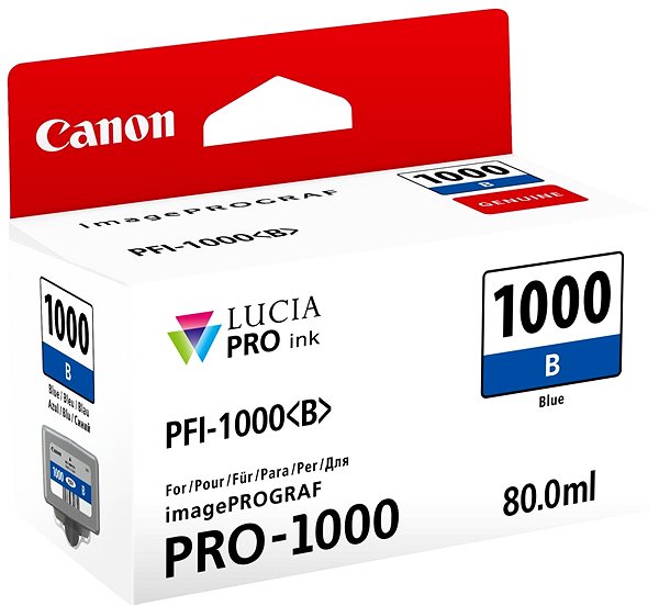 Cartridge Canon PFI-1000B modrá ...