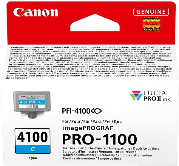 Druckerpatrone Canon PFI-4100C Zyan ...