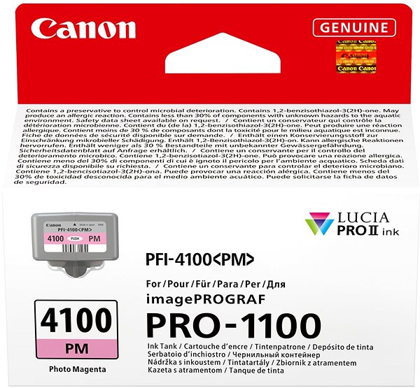 Druckerpatrone Canon PFI-4100PM Foto violett ...