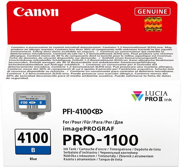 Cartridge Canon PFI-4100B modrá ...