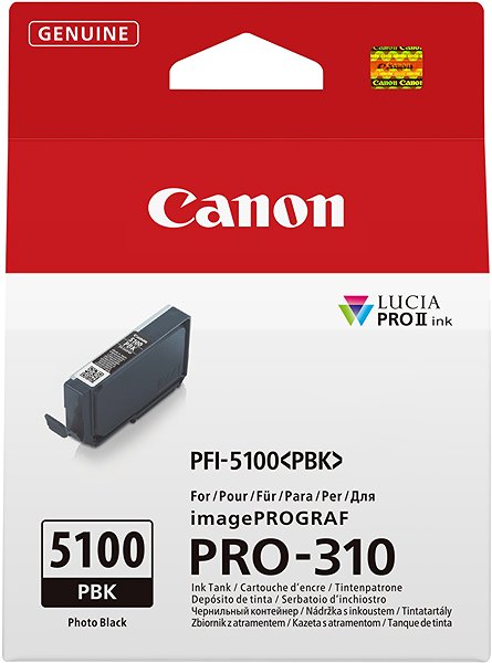 Druckerpatrone Canon PFI-5100PBk Foto schwarz ...