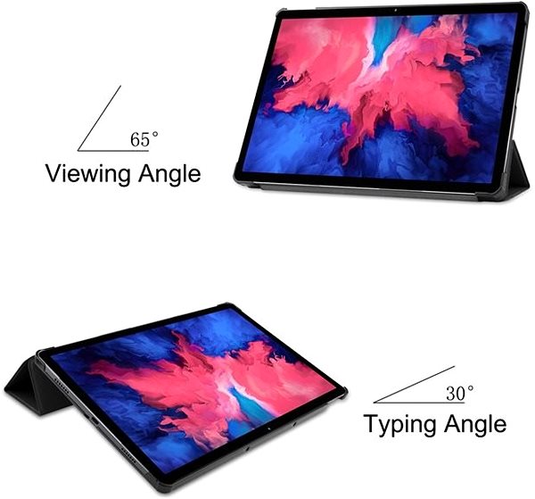 Tablet Case Lea for Lenovo TAB P11 Black Lifestyle