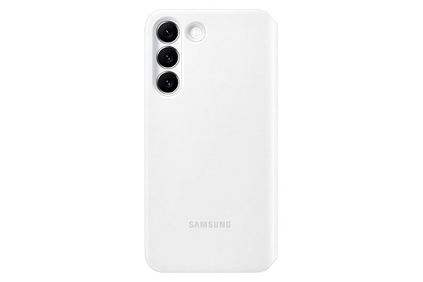 Mobiltelefon tok Samsung Galaxy S22 5G fehér Clear View flip tok ...