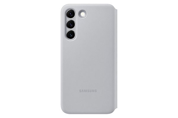 Handyhülle Samsung Galaxy S22 Ultra 5G Flip Case LED View - hellgrau ...
