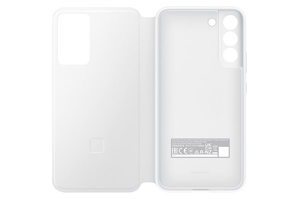 Puzdro na mobil Samsung Galaxy S22+ 5G Flipové puzdro Clear View biele ...