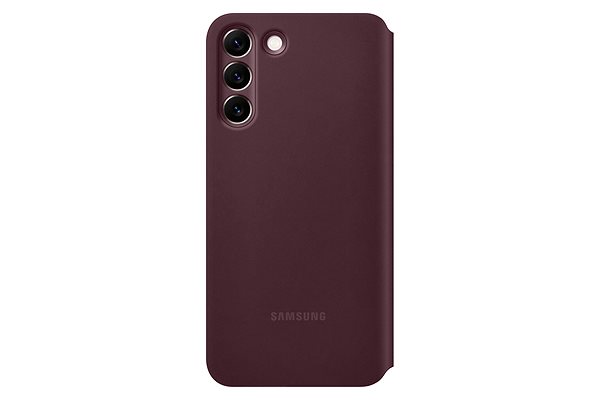 Puzdro na mobil Samsung Galaxy S22+ 5G Flipové puzdro Clear View vínové ...