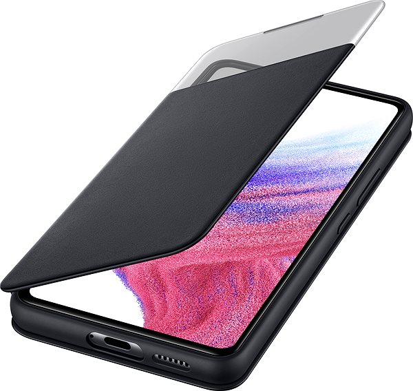 Puzdro na mobil Samsung Galaxy A53 5G Flipové puzdro S View čierne ...