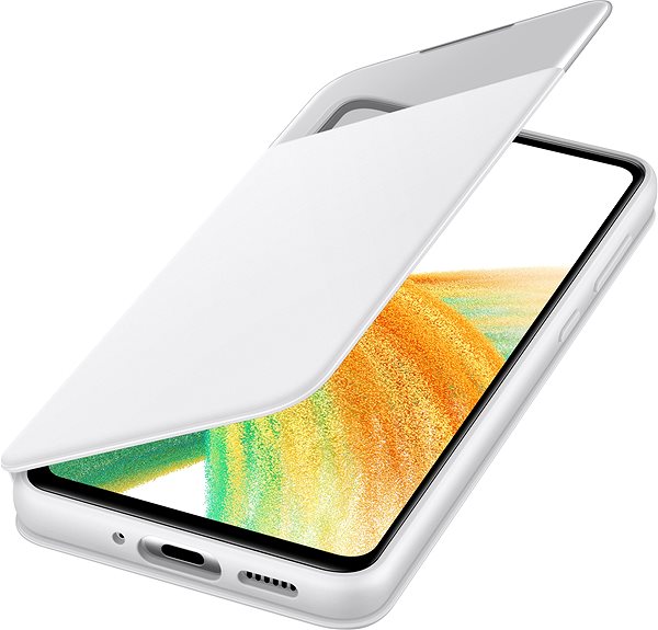Puzdro na mobil Samsung Galaxy A33 5G Flipové puzdro S View biele ...