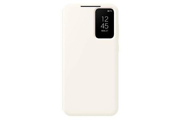 Handyhülle Samsung Galaxy S23+ Flip Case Smart View - Cream ...