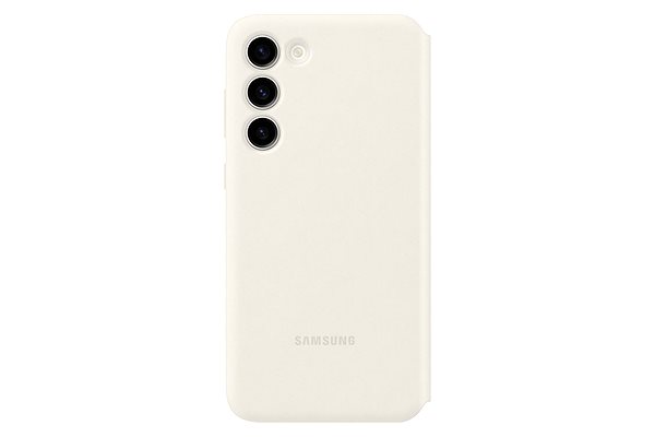 Puzdro na mobil Samsung Galaxy S23+ Flipové puzdro Smart View Cream ...
