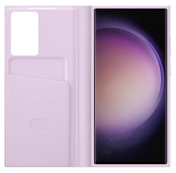 Handyhülle Samsung Galaxy S23 Ultra Flip Case Smart View - Lavender ...