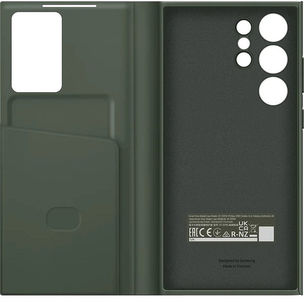 Handyhülle Samsung Galaxy S23 Ultra Flip Case Smart View - Khaki ...