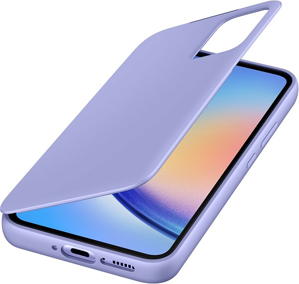 Handyhülle Samsung Flip Case Smart View für Galaxy A34 Blueberry ...