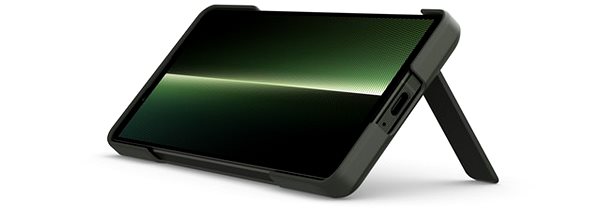 Handyhülle Sony Stand Cover Xperia 1 V 5G, grün ...