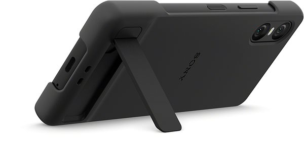 Telefon tok Sony Xperia 10 VI fekete tok állvánnyal ...
