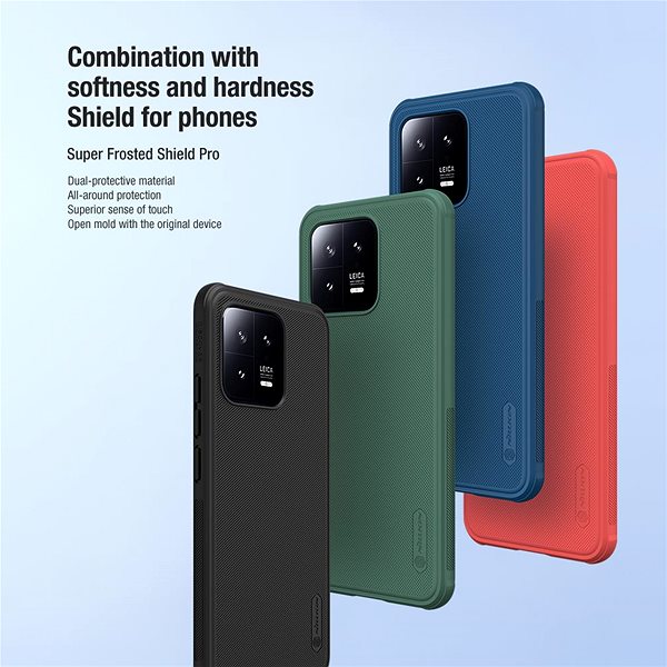 Handyhülle Nillkin Super Frosted PRO Back Cover für Xiaomi 13 Blue ...