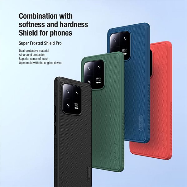 Handyhülle Nillkin Super Frosted PRO Back Cover für Xiaomi 13 Pro Blue ...