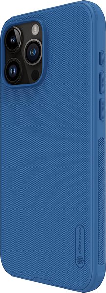 Handyhülle Nillkin Super Frosted PRO Magnetic Back Cover für Apple iPhone 15 Pro Max Blau ...