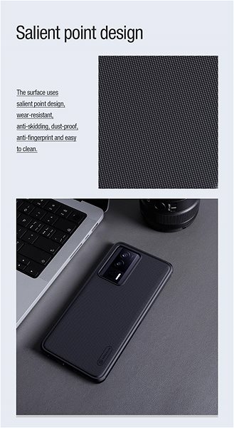 Handyhülle Nillkin Super Frosted PRO Magnetic Back Cover für Poco F5 Pro 5G Black ...