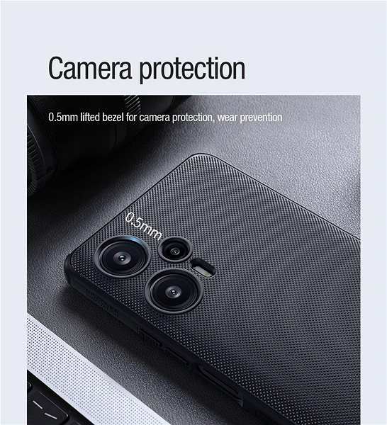 Handyhülle Nillkin Super Frosted PRO Magnetic Back Cover für Poco F5 5G Black ...
