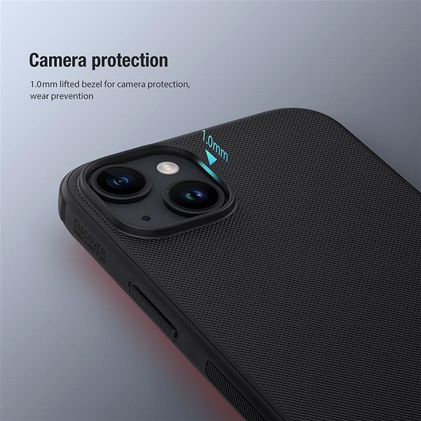 Handyhülle Nillkin Super Frosted PRO Back Cover für Apple iPhone 15 Plus Black (Without Logo Cutout) ...