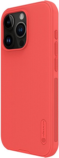 Handyhülle Nillkin Super Frosted PRO Back Cover für Apple iPhone 15 Pro Rot (ohne Logoausschnitt) ...