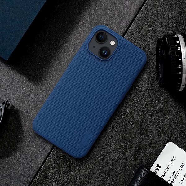 Kryt na mobil Nillkin Super Frosted PRO Zadný Kryt pre Apple iPhone 15 Blue (Without Logo Cutout) ...