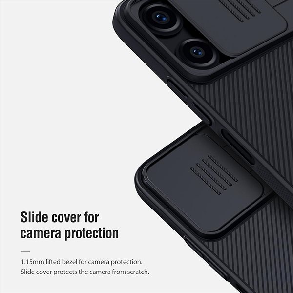 Handyhülle Nillkin CamShield Back Cover für Xiaomi Redmi 12 4G Black ...