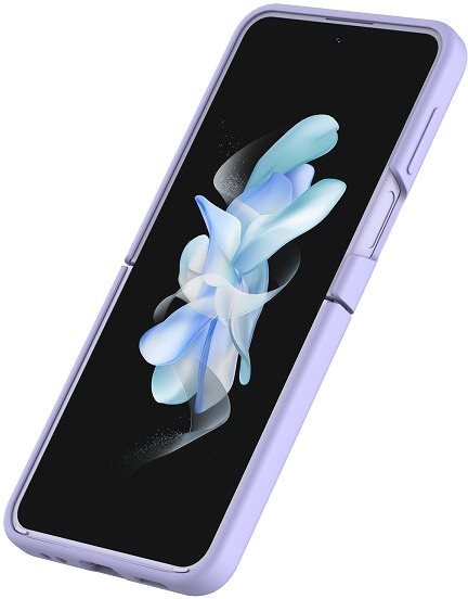 Handyhülle Nillkin CamShield Silky Silikon Cover für Samsung Galaxy Z Flip 4 5G Misty Purple ...