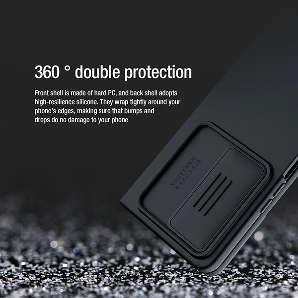 Handyhülle Nillkin CamShield Silky Silikon Cover für Samsung Galaxy Z Fold 4 5G schwarz ...