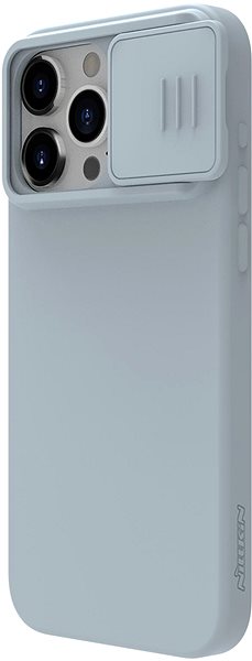 Handyhülle Nillkin CamShield Silky Silikonhülle für Apple iPhone 15 Pro Max Star Grey ...