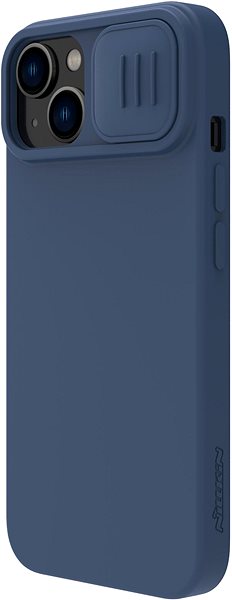 Handyhülle Nillkin CamShield Silky Silikonhülle für Apple iPhone 15 Plus Mitternachtsblau ...