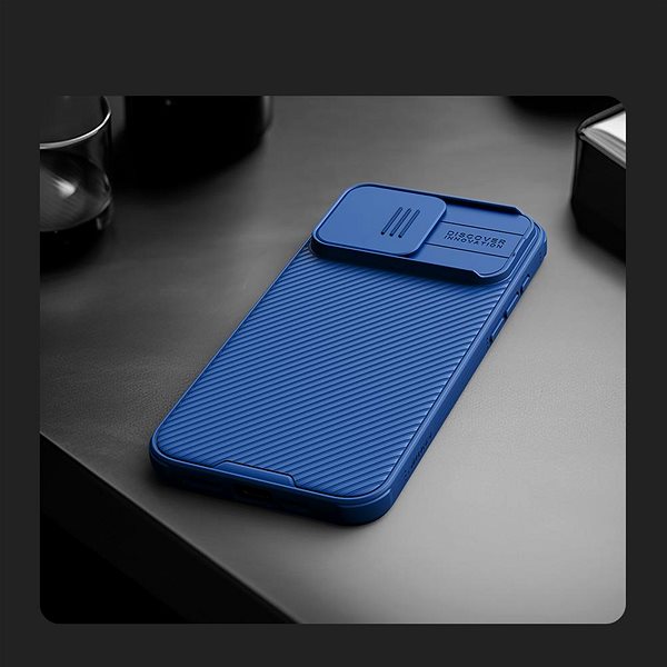 Handyhülle Nillkin CamShield PRO Back Cover für Apple iPhone 15 Pro Blue ...
