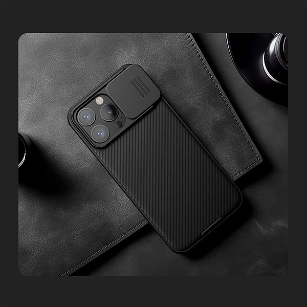 Handyhülle Nillkin CamShield PRO Magnetic Back Cover für Apple iPhone 15 Pro Max Schwarz ...
