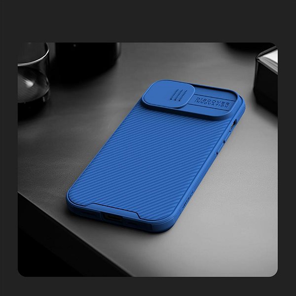 Handyhülle Nillkin CamShield PRO Magnetic Back Cover für Apple iPhone 15 Plus Blau ...