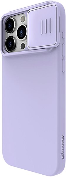 Telefon tok Nillkin CamShield Silky Misty Purple Apple iPhone 15 Pro Max szilikon tok ...