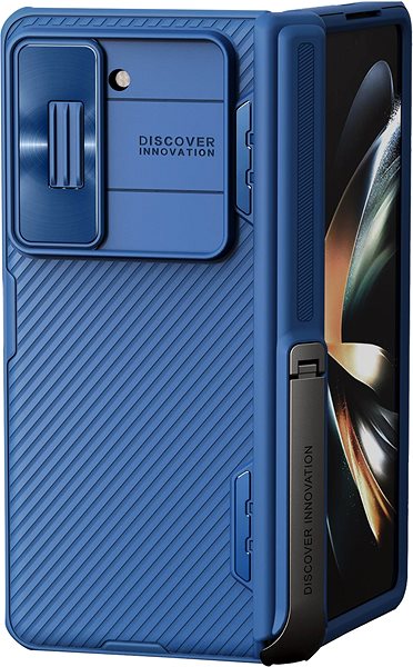 Telefon tok Nillkin CamShield FOLD Stand Samsung Galaxy Z Fold 5 kék tok ...
