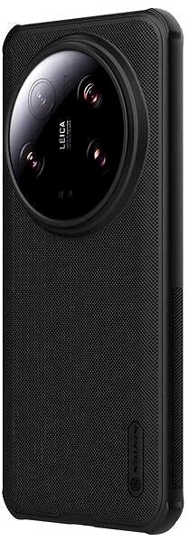 Handyhülle Nillkin Super Frosted PRO Magnetic Back Cover für das Xiaomi 14 Ultra Black Vorderseite - 3D