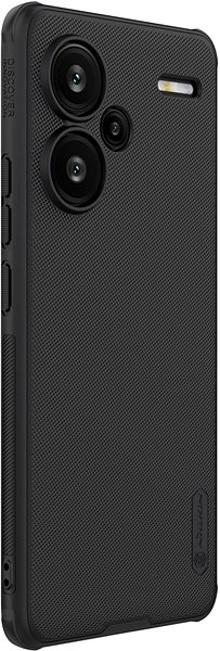 Kryt na mobil Nillkin Super Frosted PRO Magnetic Zadný Kryt pre Xiaomi Redmi Note 13 Pro+ 5G Black Predná strana – 3D