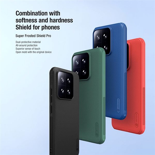 Handyhülle Nillkin Super Frosted PRO Back Cover für das Xiaomi 14 Red ...