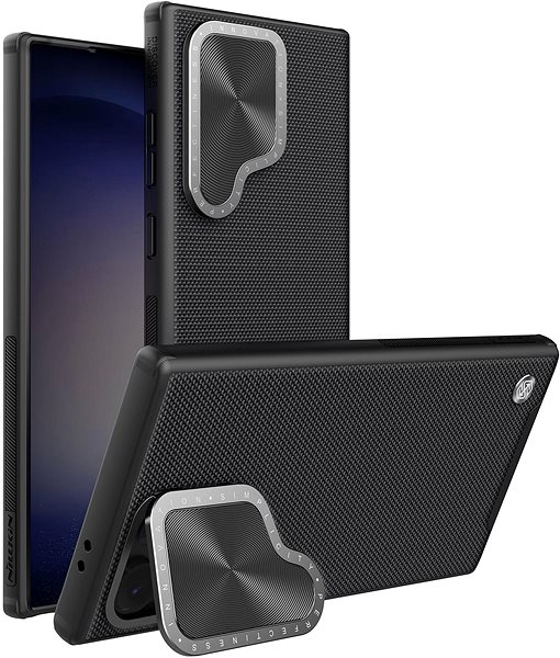 Telefon tok Nillkin Textured Prop Hard Case Samsung Galaxy S24 Ultra fekete tok ...