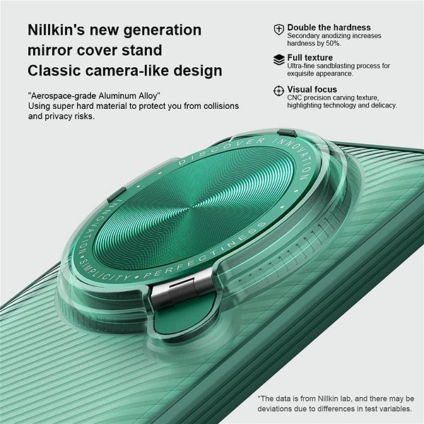 Handyhülle Nillkin CamShield Prop Back Cover für das Xiaomi 14 Ultra Transparent Black ...