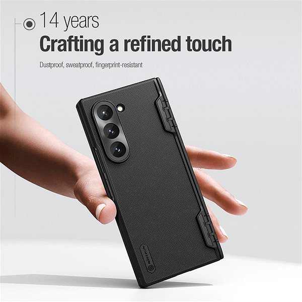 Handyhülle Nillkin Super Frosted FOLD Back Cover für das Samsung Galaxy Z Fold 6 Black ...
