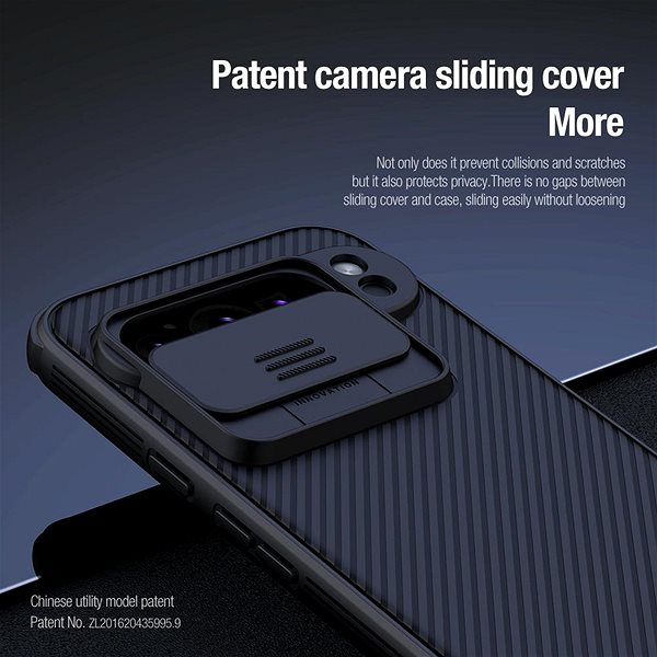 Handyhülle Nillkin CamShield PROBack Cover für das Google Pixel 9 Pro Black ...